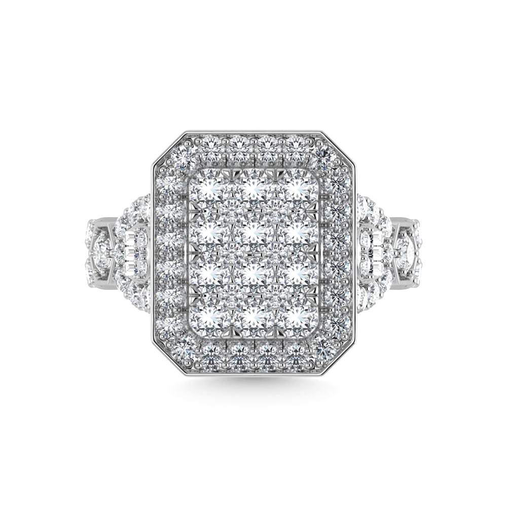 Diamond 2 Ct.Tw. Engagement Ring in 14K White Gold: Diamond 2 Ct.Tw. Engagement Ring in 14K White Gold 14k White Gold Stone Color: G-h Stone Clarity: Si3-i1 / Si1 Each ring is presented in standard size 6.5. Complimentary resizing is available between 