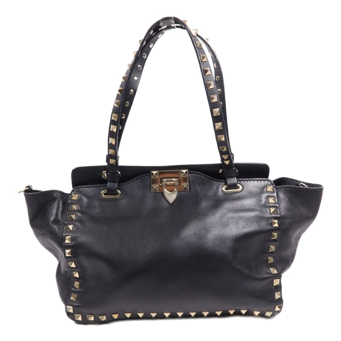Valentino 2 Way Shoulder Bag Black Calfskin Leather GHW: Valentino 2 Way Shoulder Bag Black Calfskin Leather GHW This Valentino 2 Way Shoulder Bag combines elegance with functionality, crafted from luxurious black calfskin leather. Designed for versatility,