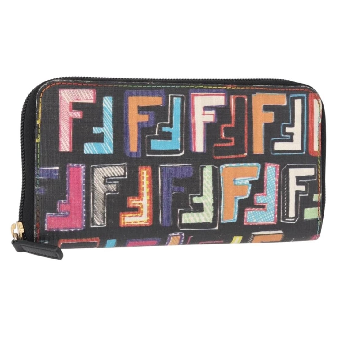 FENDI Multicolor Zucca Canvas Long Wallet Authentic 156681V (1 of 18)