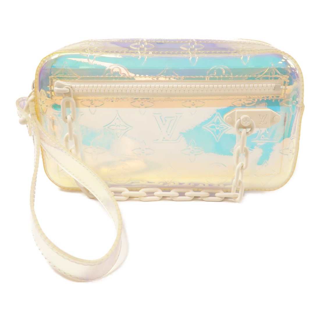 Pochette Volga Monogram Prism Handbag by Louis Vuitton M55261: Pochette Volga Monogram Prism Handbag by Louis Vuitton M55261 The Louis Vuitton Pochette Volga Handbag M55261 in Monogram Prism is crafted with an exterior material and color categorized as 'Other.' T