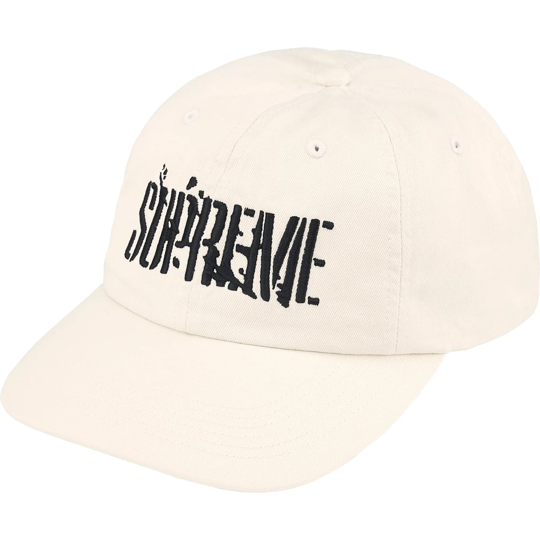Splatter Stone Pattern Supreme Six Panel Adjustable Cap: Splatter Stone Pattern Supreme Six Panel Adjustable Cap The Supreme Splatter Stone 6-Panel Hat features a striking splatter-stone design on a classic six-panel cap. It is crafted for comfortable every