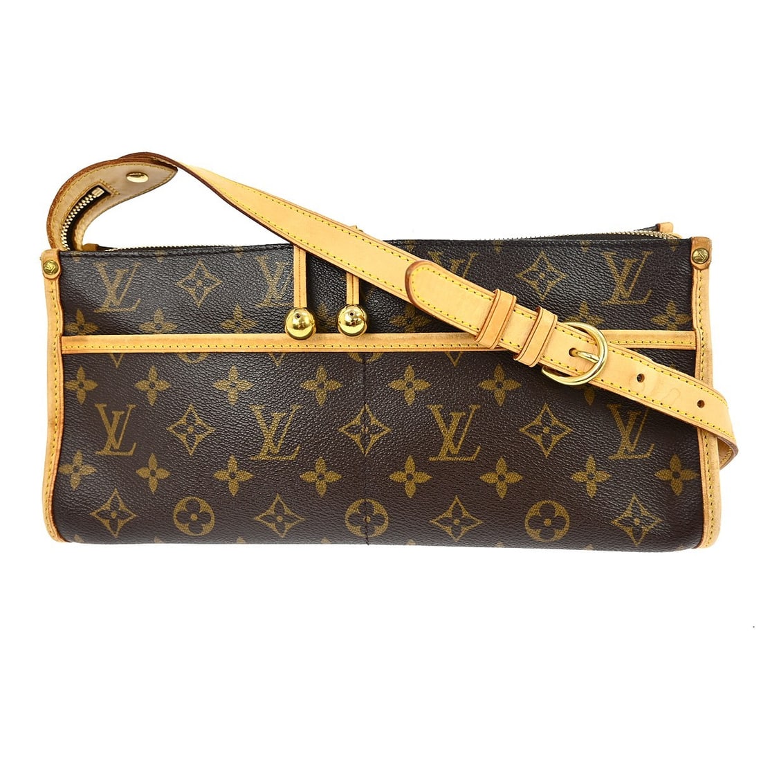 Louis Vuitton Popincourt Long Monogram Canvas Shoulder Bag M40008: Louis Vuitton Popincourt Long Monogram Canvas Shoulder Bag M40008 This Louis Vuitton Monogram Popincourt Long shoulder bag features the iconic monogram canvas leather in brown with logo accents. Desig
