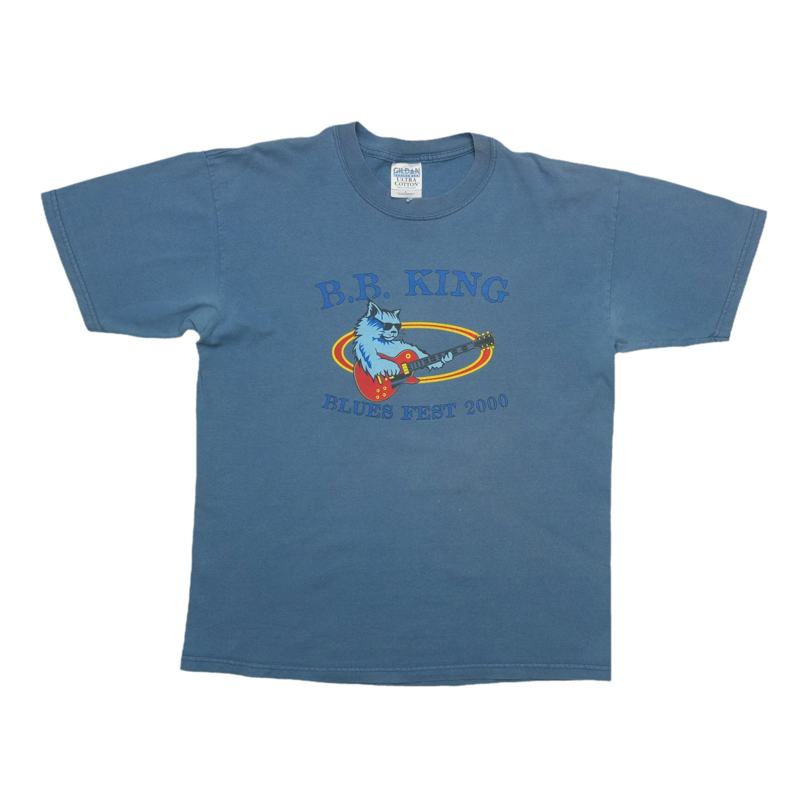 Vintage 2000 B.B. King Blues Fest Cotton Blue T-Shirt Large (1 of 6)