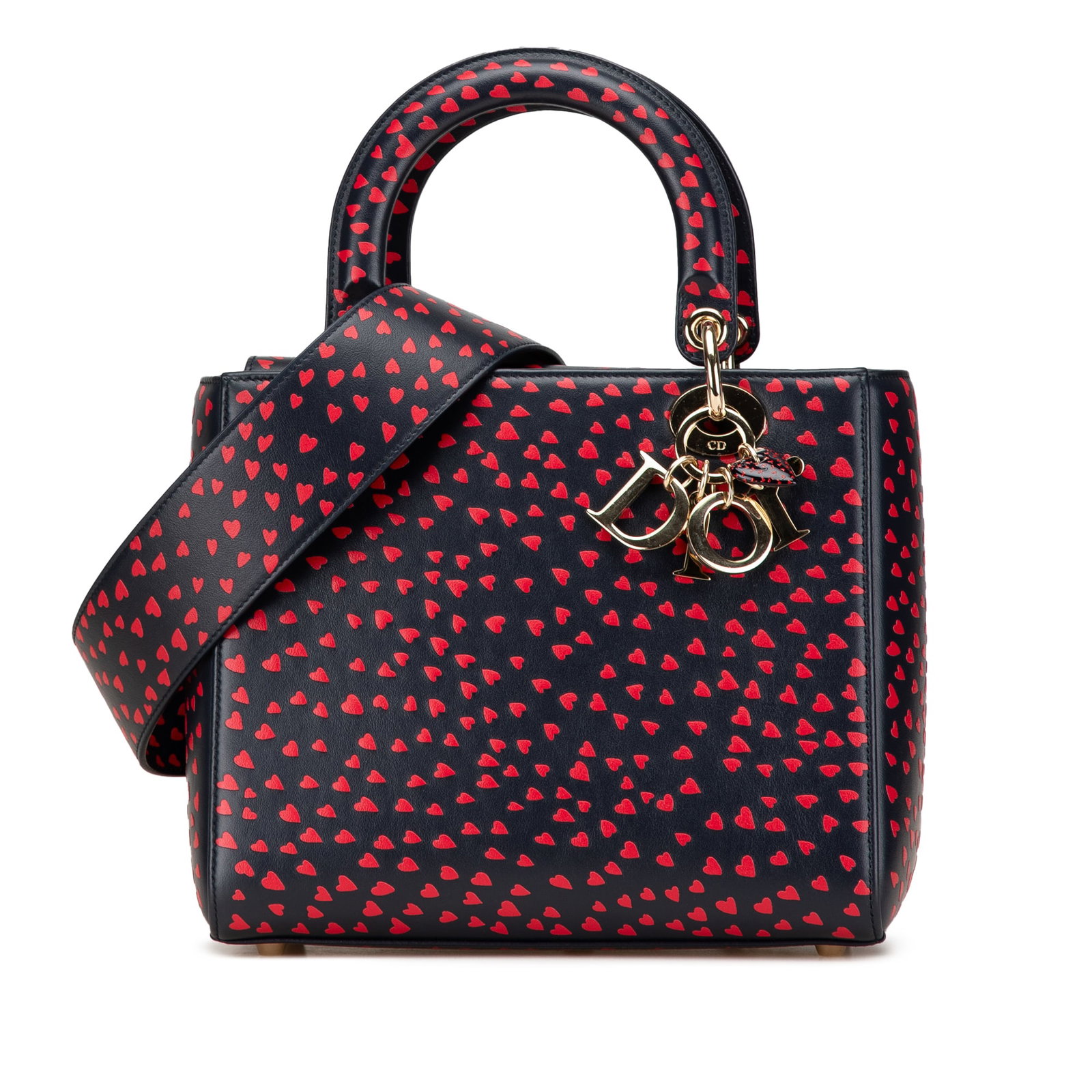 Dior Medium Calfskin I Love Paris Bag Blue Leather (1 of 10)