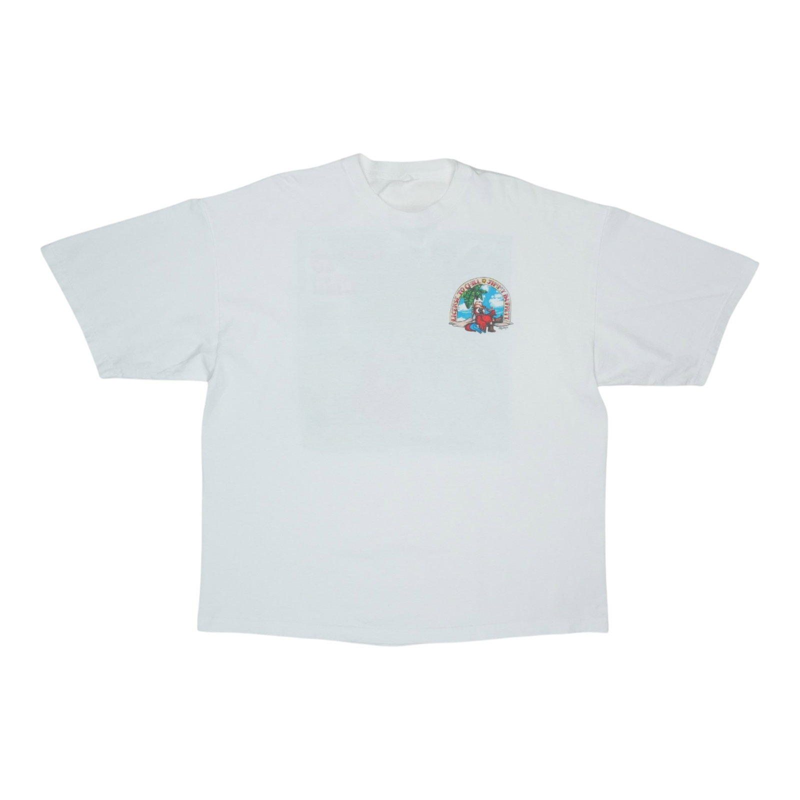 Vintage 2004 Jimmy Buffett License To Chill Concert Tour T-Shirt White (1 of 5)