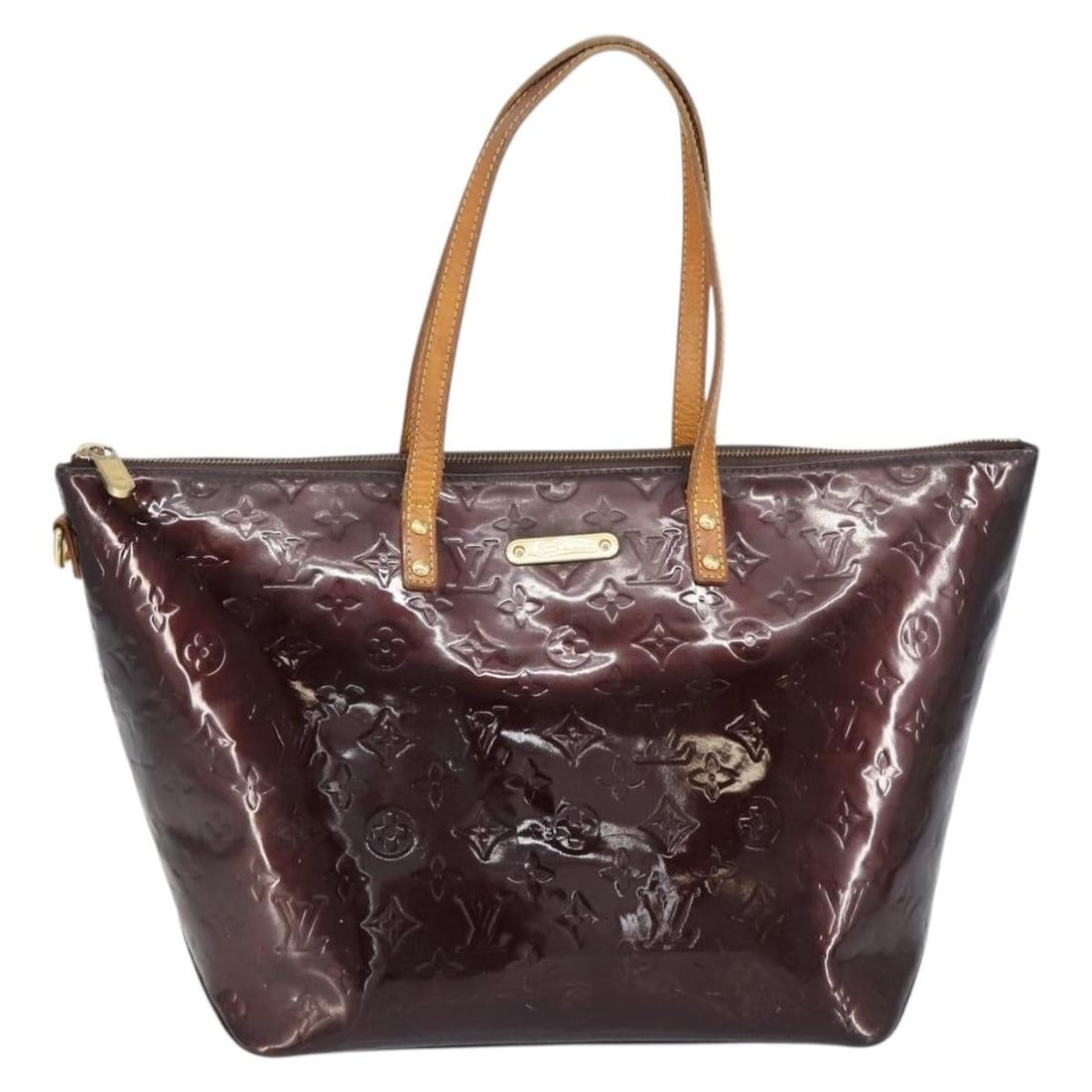 Louis Vuitton Bellevue Purple Vernis Patent Leather Tote Bag: Louis Vuitton Bellevue Purple Vernis Patent Leather Tote Bag This Louis Vuitton Bellevue handbag features the Monogram Vernis finish in purple patent leather. Designed for women, it offers a spacious 