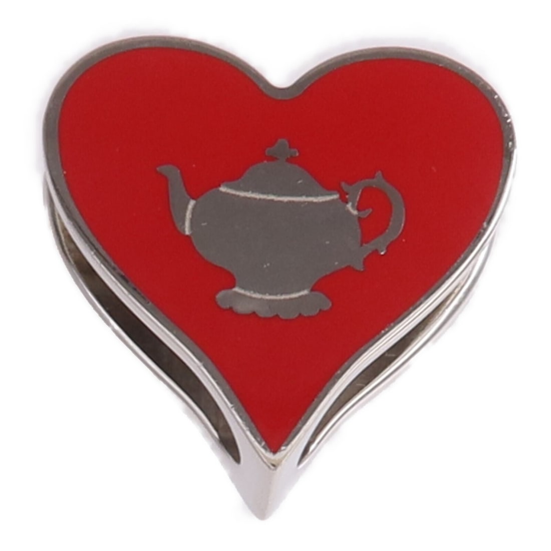 Red Metal Twilly Scarf Ring Accessory by Hermes France: Red Metal Twilly Scarf Ring Accessory by Hermes France This Hermes Twilly scarf ring features a striking red color and is crafted from metal. Designed for women, it is made in France and offers a styl