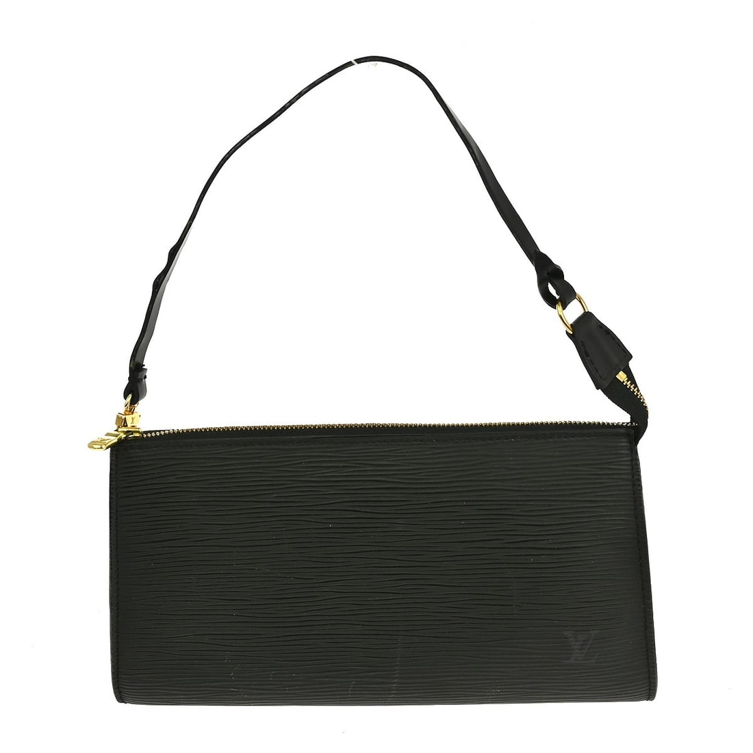 Louis Vuitton Epi Leather Pochette Accessoires 24 Black Handbag M52942: Louis Vuitton Epi Leather Pochette Accessoires 24 Black Handbag M52942 This is a Louis Vuitton Pochette Accessoires 24 handbag from the Epi line, crafted from black Epi leather with a signature logo a