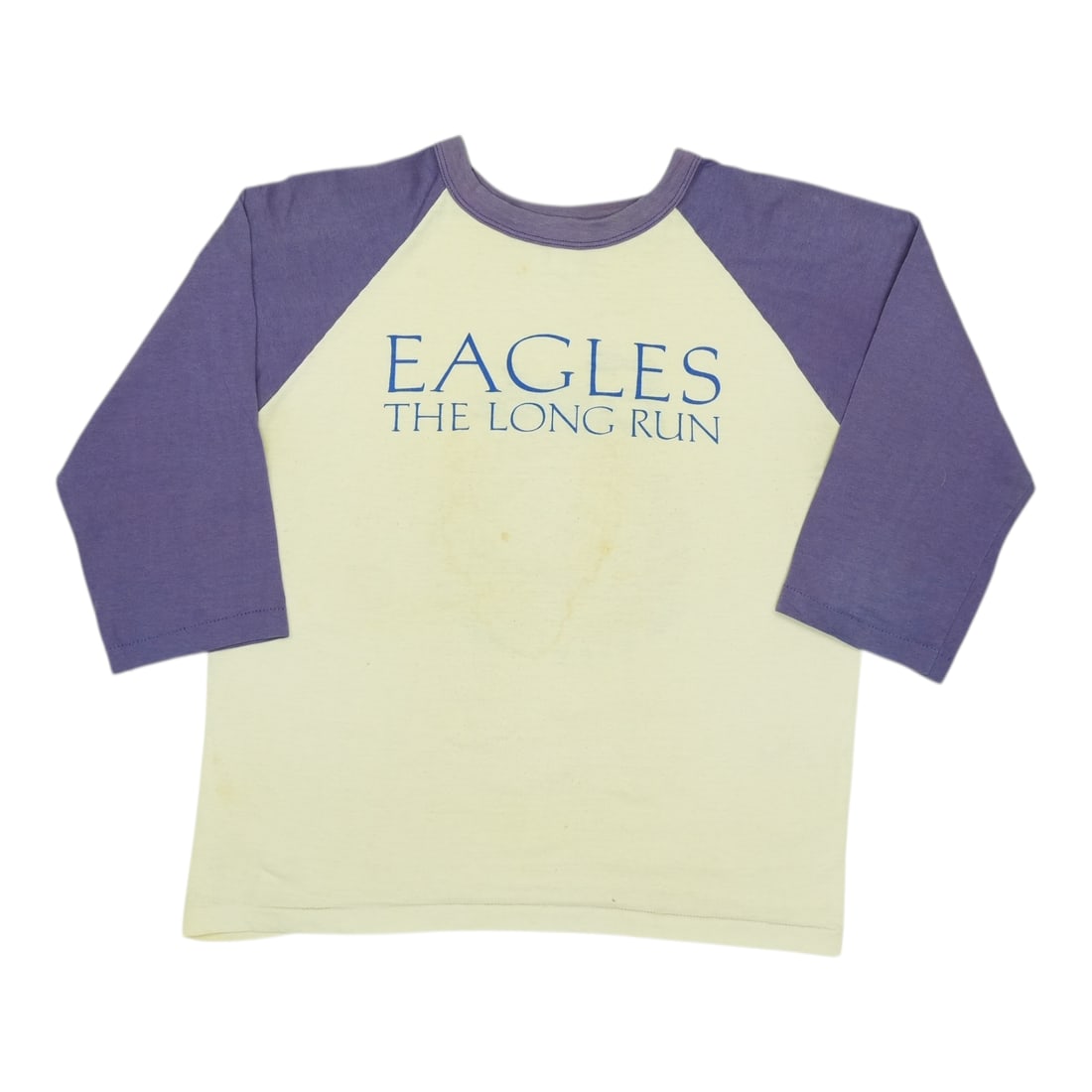 Vintage 1980 Eagles Los Angeles Concert Poly Cotton Jersey Shirt: Vintage 1980 Eagles Los Angeles Concert Poly Cotton Jersey Shirt This is an original vintage 1980 Eagles Long Run Los Angeles Concert jersey shirt, featuring front and back graphics. The shirt is made