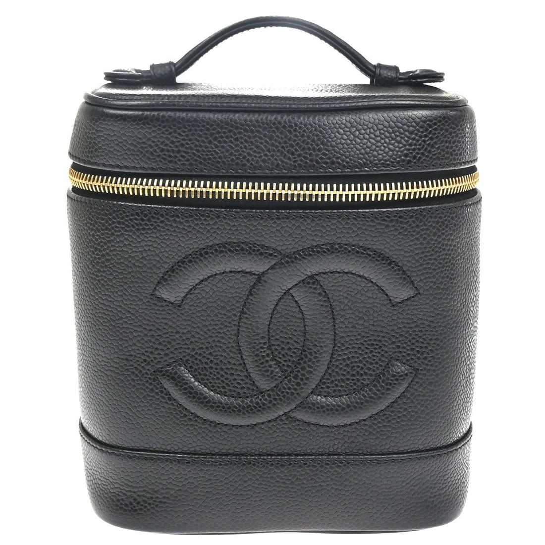 Black Leather Cosmetic Bag Chanel Vintage Timeless Model France: Black Leather Cosmetic Bag Chanel Vintage Timeless Model France This Chanel Vintage Timeless Cosmetic Case is crafted from black leather and designed for women. Made in France, it features a classic a