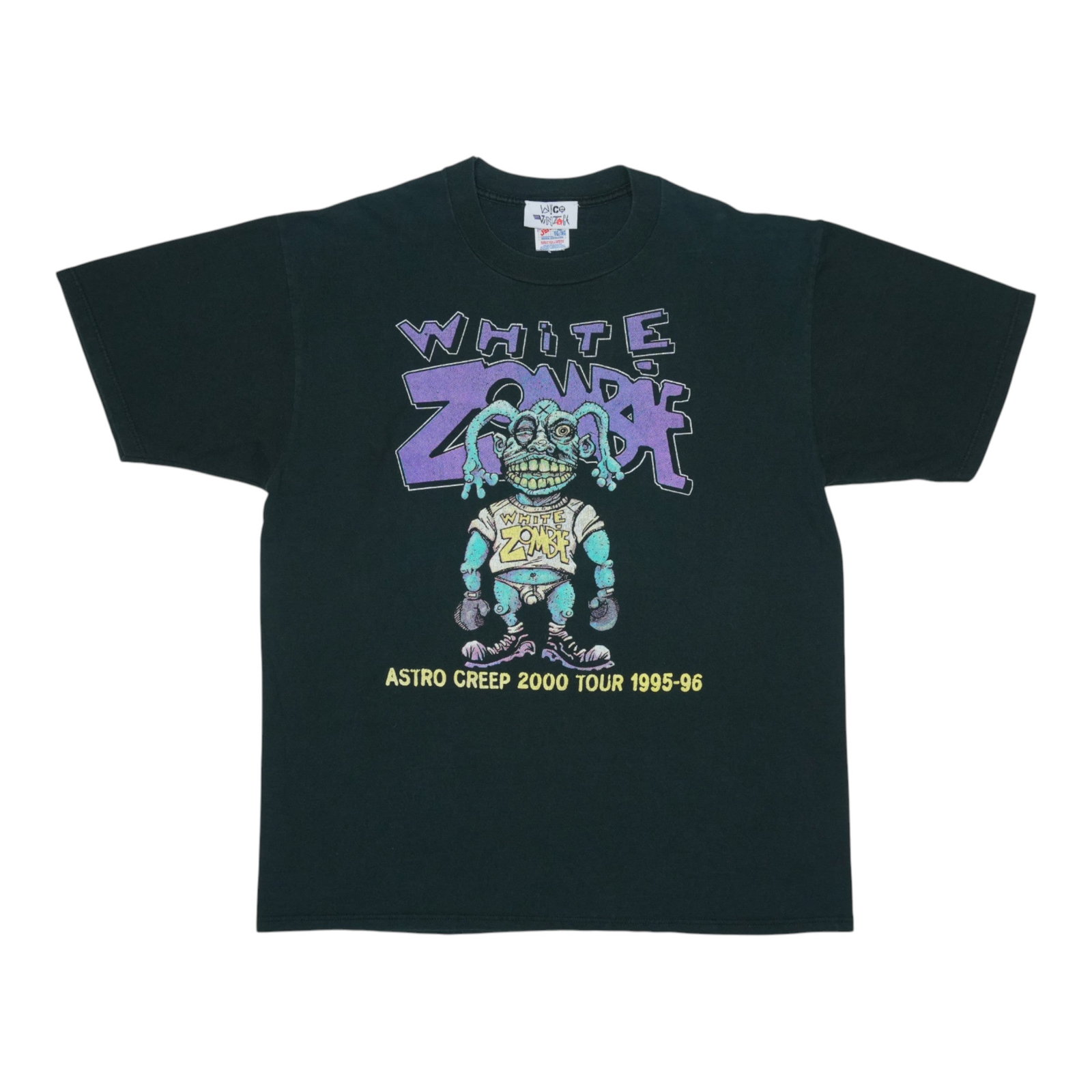 Vintage 1996 White Zombie Astro Creep Tour Black Cotton Band Shirt XL: Vintage 1996 White Zombie Astro Creep Tour Black Cotton Band Shirt XL This is an original vintage 1996 White Zombie Astro Creep Tour shirt, featuring front and back graphics. Made from 100% cotton, th