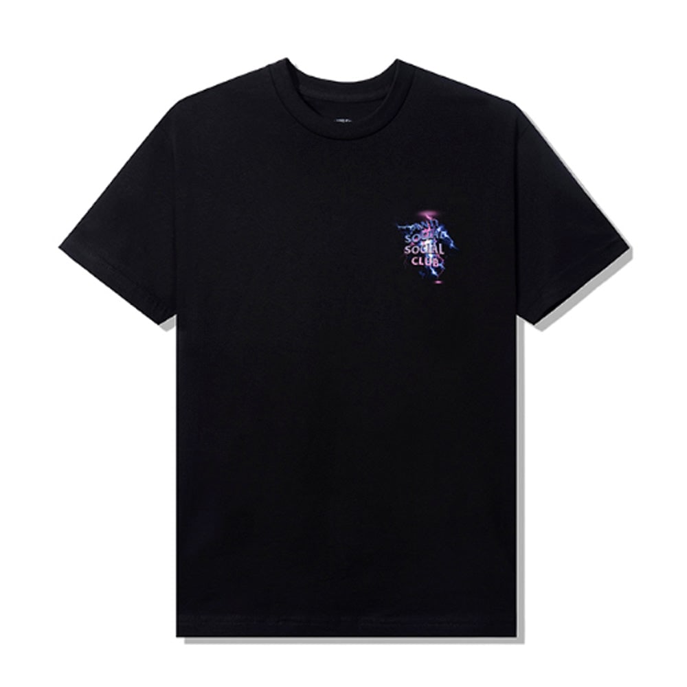 Medium Bolt From The Blue Black T-shirt by Anti Social Social Club: Medium Bolt From The Blue Black T-shirt by Anti Social Social Club This is an Anti Social Social Club Bolt From The Blue Black Tee in size Medium. It features the distinctive design of the brand and c