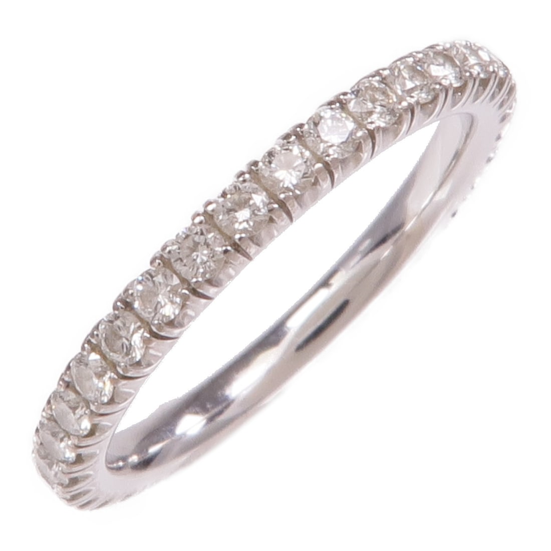 Etincelle Diamond Band Ring in 18K White Gold by Cartier Size 4.25: Etincelle Diamond Band Ring in 18K White Gold by Cartier Size 4.25 This Cartier Etincelle band ring features an elegant design crafted from 18K white gold and is adorned with sparkling diamonds. The r