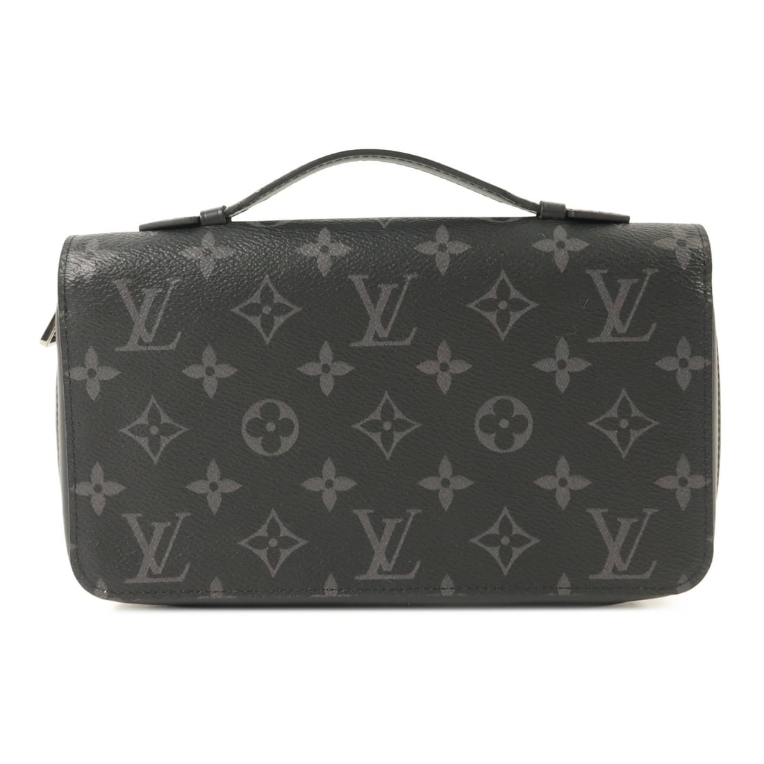 Louis Vuitton Monogram Eclipse Zippy XL Wallet Black: Louis Vuitton Monogram Eclipse Zippy XL Wallet Black This Louis Vuitton Zippy XL wallet features the iconic Monogram Eclipse design in black PVC coated canvas. Designed as an around long wallet, it of
