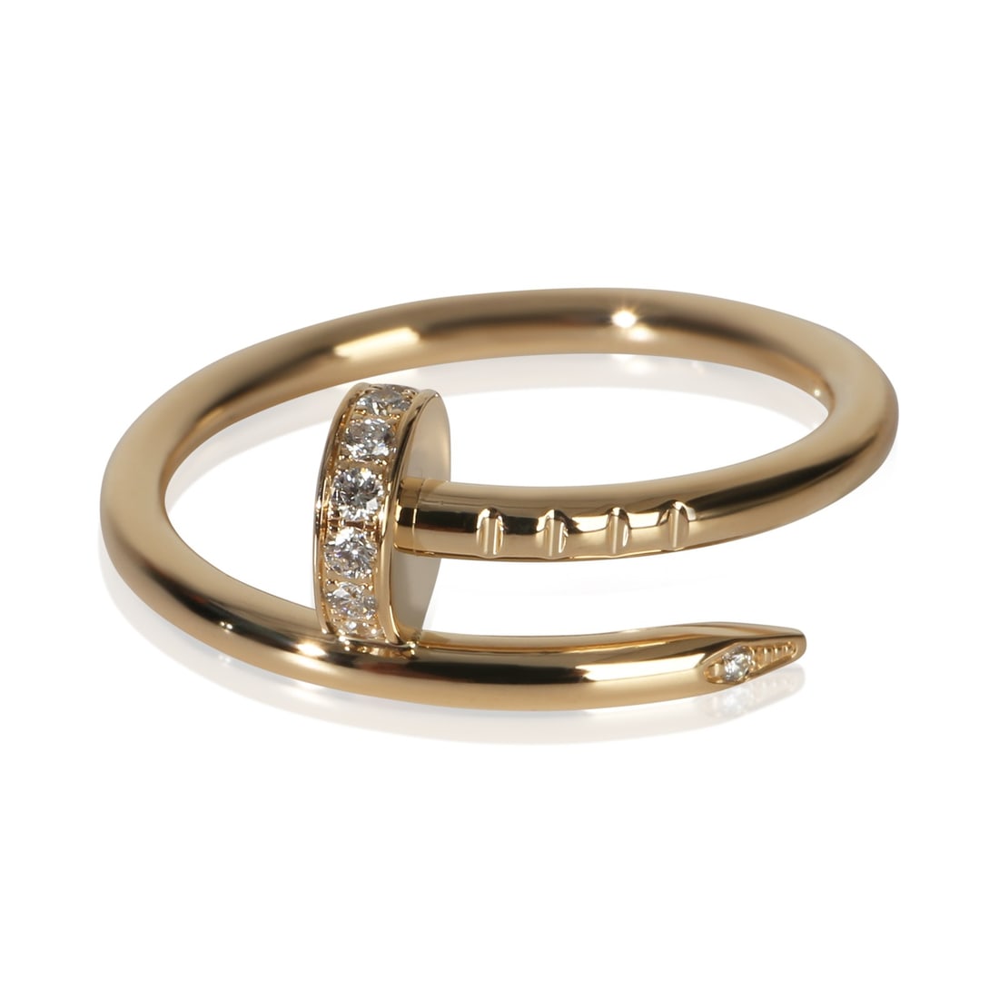 Cartier Juste Un Clou Small 18k Yellow Gold Ring with Box and Papers: Cartier Juste Un Clou Small 18k Yellow Gold Ring with Box and Papers This Cartier Juste Un Clou ring is crafted from 18k yellow gold and belongs to the Small Model collection. Designed for women, it f