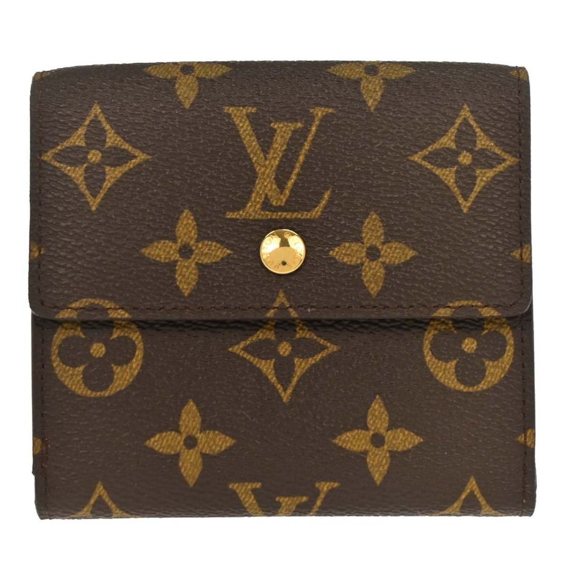 Louis Vuitton Elise Bifold Brown Monogram Canvas Folding Wallet: Louis Vuitton Elise Bifold Brown Monogram Canvas Folding Wallet This Louis Vuitton Portefeuille Elise bifold wallet features the classic Monogram Canvas in brown. Designed for women, it offers a foldi