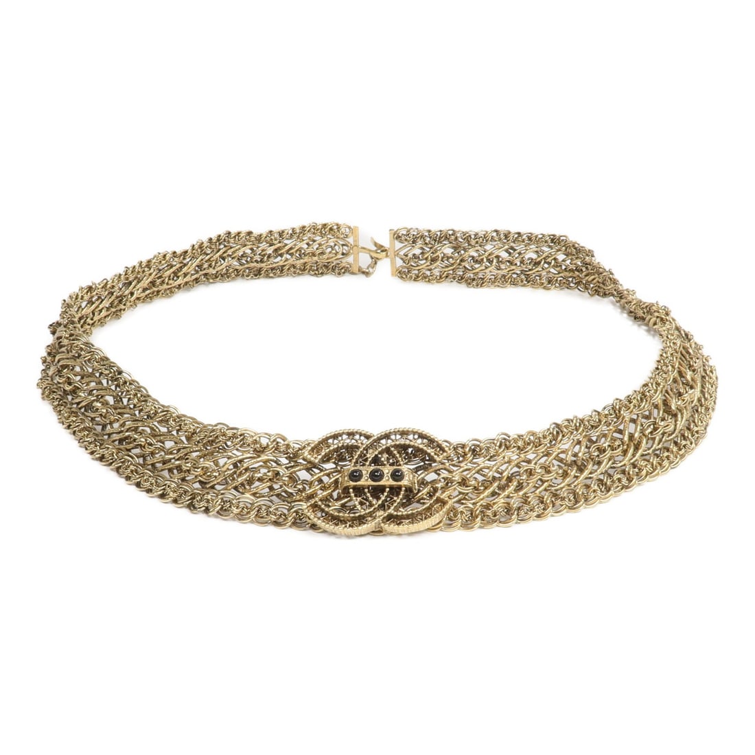CHANEL Gold Metal CC Belt (1 of 9)