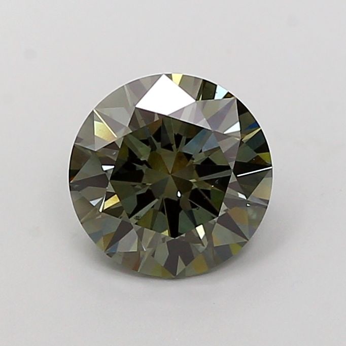 Loose Diamond - ROUND 2.01ct Fancy Deep Green VS2: Loose Diamond - ROUND 2.01ct Fancy Deep Green VS2 Source: This is a real non-mined Diamond that has been grown in a lab Shape: ROUND Carats: 2.01 Color: Fancy Deep Green Certification: IGI Video: