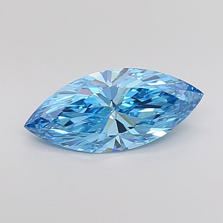 Loose Diamond - MARQUISE 2.14ct Fancy Vivid Blue VS1: Loose Diamond - MARQUISE 2.14ct Fancy Vivid Blue VS1 Source: This is a real non-mined Diamond that has been grown in a lab Shape: MARQUISE Carats: 2.14 Color: Fancy Vivid Blue Certification: IGI Video