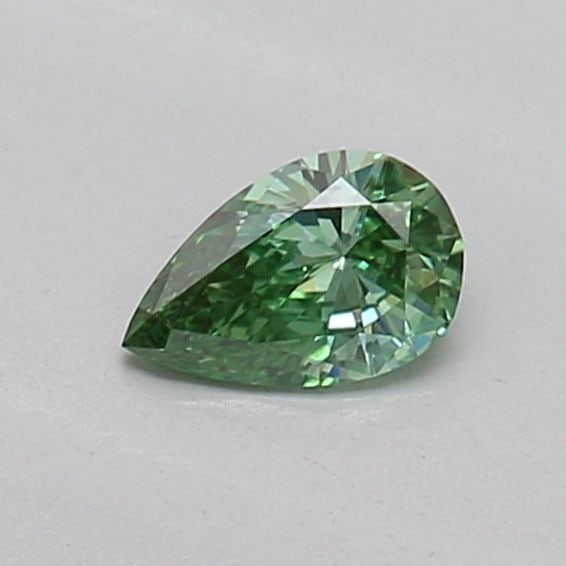 Loose Diamond - PEAR 0.14ct Fancy Vivid Green VS1: Loose Diamond - PEAR 0.14ct Fancy Vivid Green VS1 Source: This is a real non-mined Diamond that has been grown in a lab Shape: PEAR Carats: 0.14 Color: Fancy Vivid Green Certification: IGI PLEASE NOTE