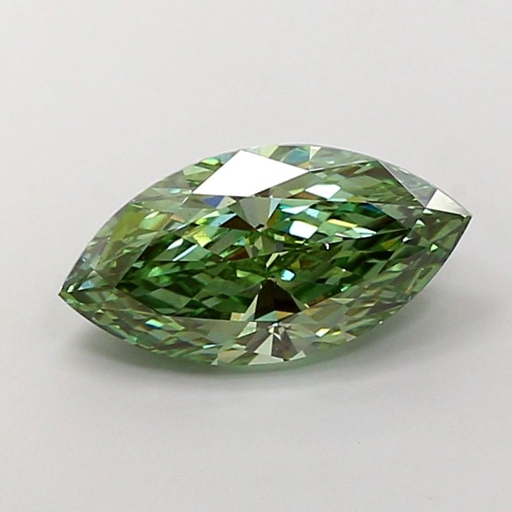 Loose Diamond - MARQUISE 3.02ct Fancy Vivid Green VS2: Loose Diamond - MARQUISE 3.02ct Fancy Vivid Green VS2 Source: This is a real non-mined Diamond that has been grown in a lab Shape: MARQUISE Carats: 3.02 Color: Fancy Vivid Green Certification: IGI Vid