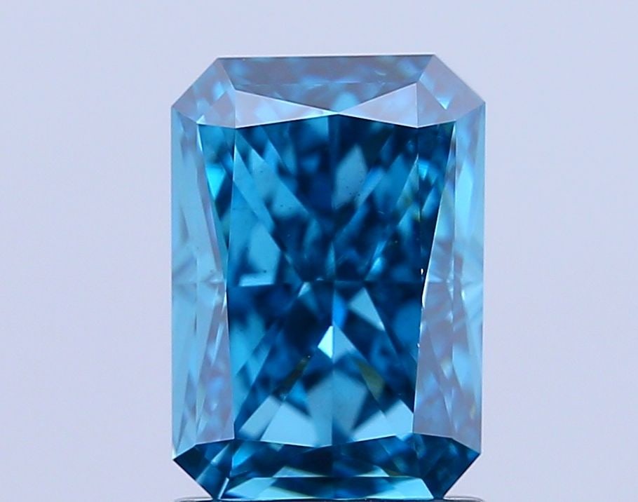 Loose Diamond - RADIANT 2.0ct Fancy Vivid Blue VS1: Loose Diamond - RADIANT 2.0ct Fancy Vivid Blue VS1 Source: This is a real non-mined Diamond that has been grown in a lab Shape: RADIANT Carats: 2.0 Color: Fancy Vivid Blue Certification: IGI Video: