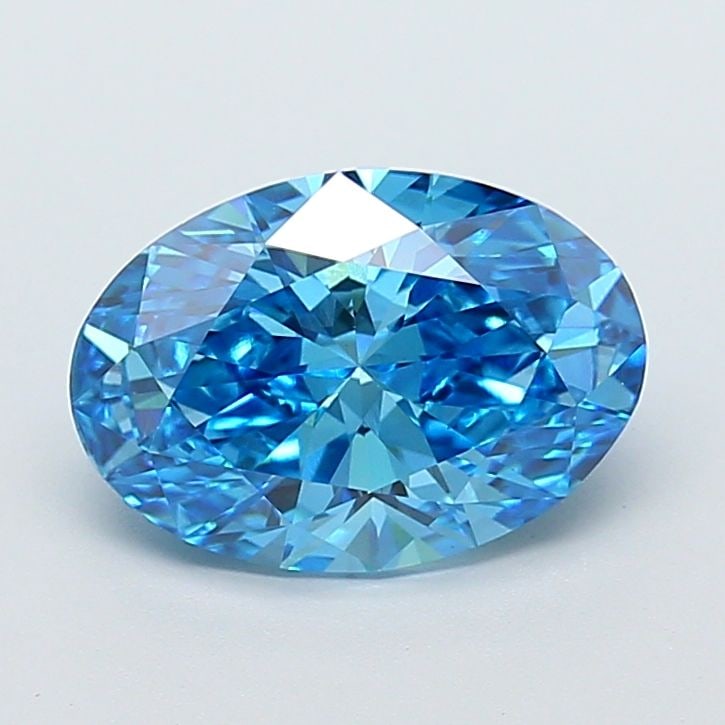 Loose Diamond - OVAL 2.55ct Fancy Vivid Blue VS1: Loose Diamond - OVAL 2.55ct Fancy Vivid Blue VS1 Source: This is a real non-mined Diamond that has been grown in a lab Shape: OVAL Carats: 2.55 Color: Fancy Vivid Blue Certification: IGI Video: