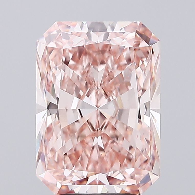 Loose Diamond - RADIANT 4.51ct Fancy Intense Pink VS1: Loose Diamond - RADIANT 4.51ct Fancy Intense Pink VS1 Source: This is a real non-mined Diamond that has been grown in a lab Shape: RADIANT Carats: 4.51 Color: Fancy Intense Pink Certification: IGI Vid