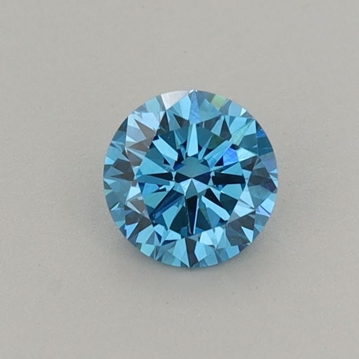 Loose Diamond - ROUND 0.38ct Fancy Vivid Blue VVS2: Loose Diamond - ROUND 0.38ct Fancy Vivid Blue VVS2 Source: This is a real non-mined Diamond that has been grown in a lab Shape: ROUND Carats: 0.38 Color: Fancy Vivid Blue Certification: IGI Video: