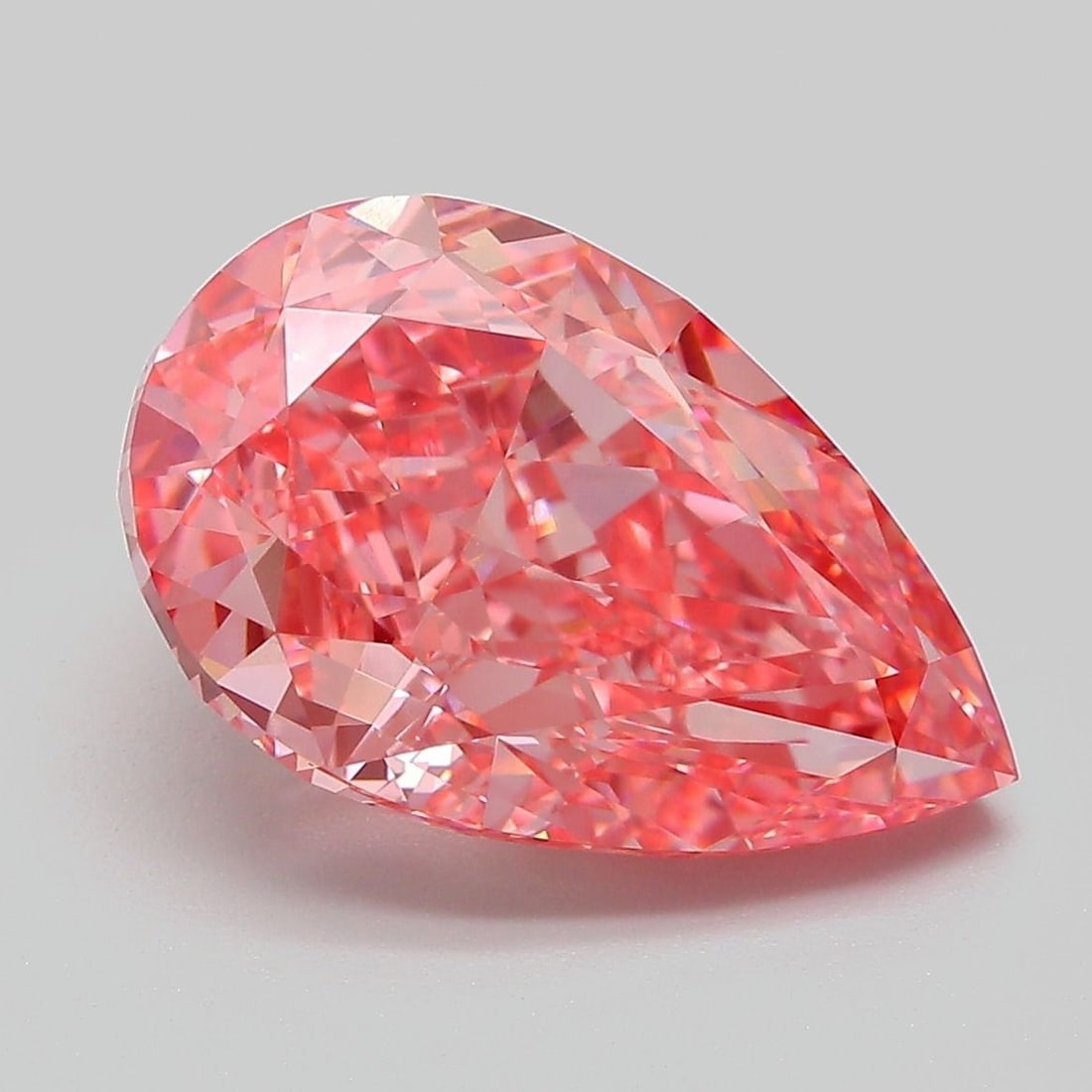 Loose Diamond - PEAR 6.11ct Fancy Vivid Pink VS1: Loose Diamond - PEAR 6.11ct Fancy Vivid Pink VS1 Source: This is a real non-mined Diamond that has been grown in a lab Shape: PEAR Carats: 6.11 Color: Fancy Vivid Pink Certification: IGI Video: