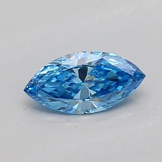 Loose Diamond - MARQUISE 0.14ct Fancy Vivid Blue VS1: Loose Diamond - MARQUISE 0.14ct Fancy Vivid Blue VS1 Source: This is a real non-mined Diamond that has been grown in a lab Shape: MARQUISE Carats: 0.14 Color: Fancy Vivid Blue Certification: IGI Video