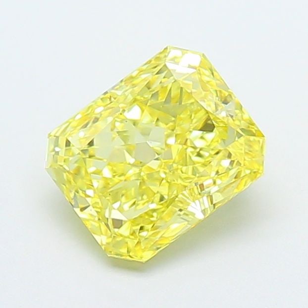 Loose Diamond - RADIANT 1.53ct Fancy Vivid Yellow VS2: Loose Diamond - RADIANT 1.53ct Fancy Vivid Yellow VS2 Source: This is a real non-mined Diamond that has been grown in a lab Shape: RADIANT Carats: 1.53 Color: Fancy Vivid Yellow Certification: IGI PLE