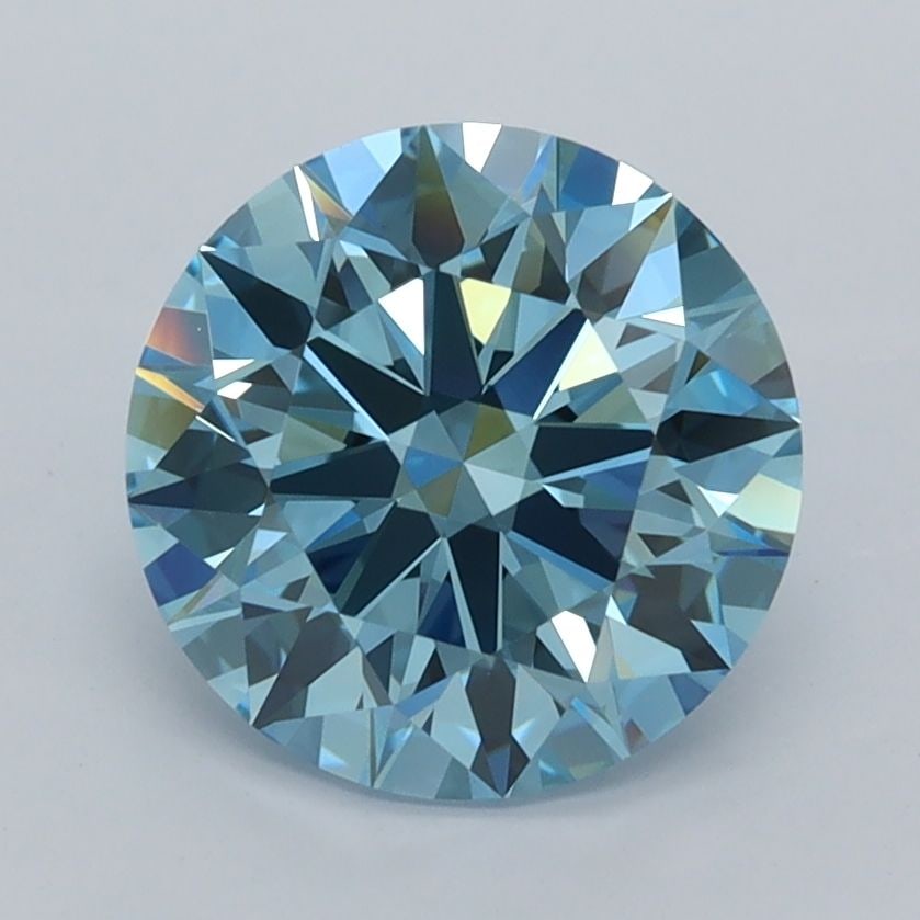 Ideal Loose Diamond - ROUND 2.25ct Fancy Intense Blue VVS2: Ideal Loose Diamond - ROUND 2.25ct Fancy Intense Blue VVS2 Source: This is a real non-mined Diamond that has been grown in a lab Shape: ROUND Carats: 2.25 Color: Fancy Intense Blue Certification: IGI 