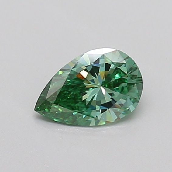 Loose Diamond - PEAR 0.33ct Fancy Vivid Green VS1: Loose Diamond - PEAR 0.33ct Fancy Vivid Green VS1 Source: This is a real non-mined Diamond that has been grown in a lab Shape: PEAR Carats: 0.33 Color: Fancy Vivid Green Certification: IGI Video: