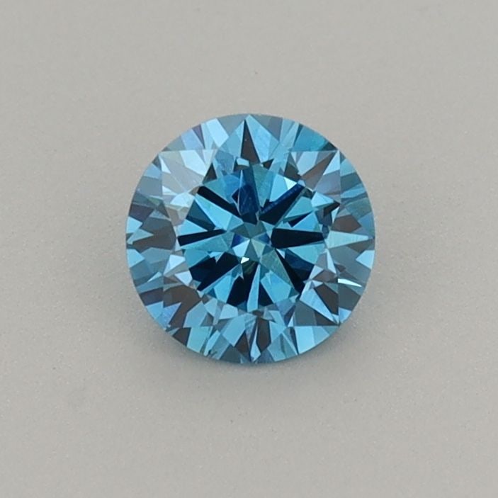 Loose Diamond - ROUND 0.39ct Fancy Vivid Blue VS2: Loose Diamond - ROUND 0.39ct Fancy Vivid Blue VS2 Source: This is a real non-mined Diamond that has been grown in a lab Shape: ROUND Carats: 0.39 Color: Fancy Vivid Blue Certification: IGI Video: