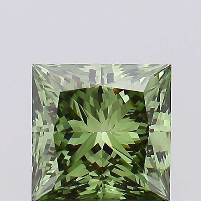 Loose Diamond - PRINCESS 1.51ct Fancy Vivid Green VS1: Loose Diamond - PRINCESS 1.51ct Fancy Vivid Green VS1 Source: This is a real non-mined Diamond that has been grown in a lab Shape: PRINCESS Carats: 1.51 Color: Fancy Vivid Green Certification: IGI
