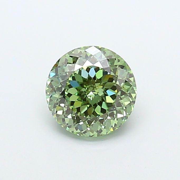 Loose Diamond - ROUND 2.03ct Fancy Vivid Green VVS2: Loose Diamond - ROUND 2.03ct Fancy Vivid Green VVS2 Source: This is a real non-mined Diamond that has been grown in a lab Shape: ROUND Carats: 2.03 Color: Fancy Vivid Green Certification: IGI Video: