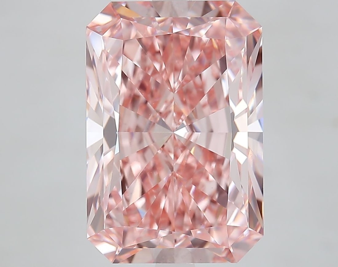 Loose Diamond - RADIANT 7.8ct Fancy Vivid Pink VS1: Loose Diamond - RADIANT 7.8ct Fancy Vivid Pink VS1 Source: This is a real non-mined Diamond that has been grown in a lab Shape: RADIANT Carats: 7.8 Color: Fancy Vivid Pink Certification: IGI Video: