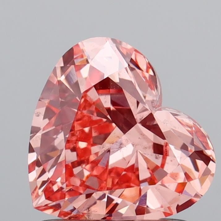 Loose Diamond - HEART 1.08ct Fancy Vivid Pink SI1: Loose Diamond - HEART 1.08ct Fancy Vivid Pink SI1 Source: This is a real non-mined Diamond that has been grown in a lab Shape: HEART Carats: 1.08 Color: Fancy Vivid Pink Certification: IGI Video: