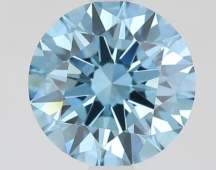 Ideal Loose Diamond - ROUND 1.64ct Fancy Vivid Blue VVS2: Ideal Loose Diamond - ROUND 1.64ct Fancy Vivid Blue VVS2 Source: This is a real non-mined Diamond that has been grown in a lab Shape: ROUND Carats: 1.64 Color: Fancy Vivid Blue Certification: IGI Vide