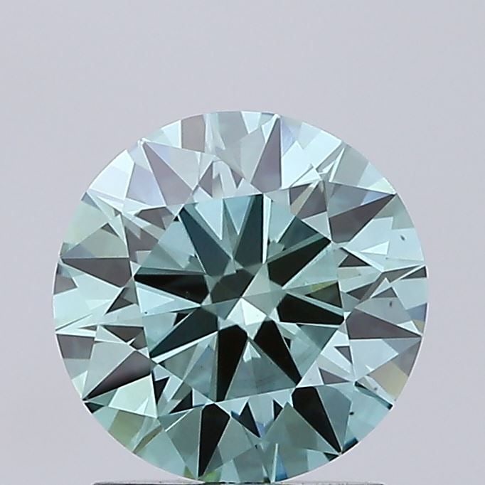 Ideal Loose Diamond - ROUND 1.53ct Fancy Vivid Green VS1: Ideal Loose Diamond - ROUND 1.53ct Fancy Vivid Green VS1 Source: This is a real non-mined Diamond that has been grown in a lab Shape: ROUND Carats: 1.53 Color: Fancy Vivid Green Certification: IGI Vid