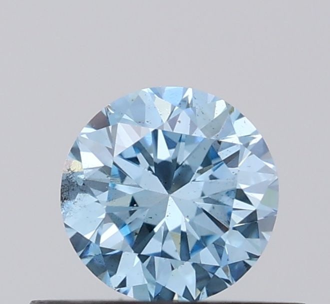 Loose Diamond - ROUND 0.4ct Fancy Vivid Blue SI1: Loose Diamond - ROUND 0.4ct Fancy Vivid Blue SI1 Source: This is a real non-mined Diamond that has been grown in a lab Shape: ROUND Carats: 0.4 Color: Fancy Vivid Blue Certification: IGI Video: Video