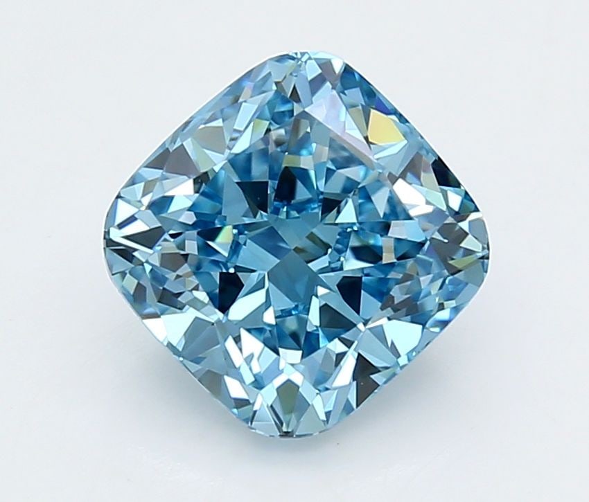Loose Diamond - CUSHION MODIFIED 3.02ct Fancy Vivid Blue VVS2: Loose Diamond - CUSHION MODIFIED 3.02ct Fancy Vivid Blue VVS2 Source: This is a real non-mined Diamond that has been grown in a lab Shape: CUSHION MODIFIED Carats: 3.02 Color: Fancy Vivid Blue