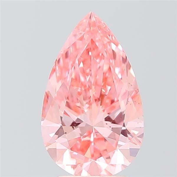 Loose Diamond - PEAR 2.51ct Fancy Vivid Pink VS2: Loose Diamond - PEAR 2.51ct Fancy Vivid Pink VS2 Source: This is a real non-mined Diamond that has been grown in a lab Shape: PEAR Carats: 2.51 Color: Fancy Vivid Pink Certification: IGI Video: