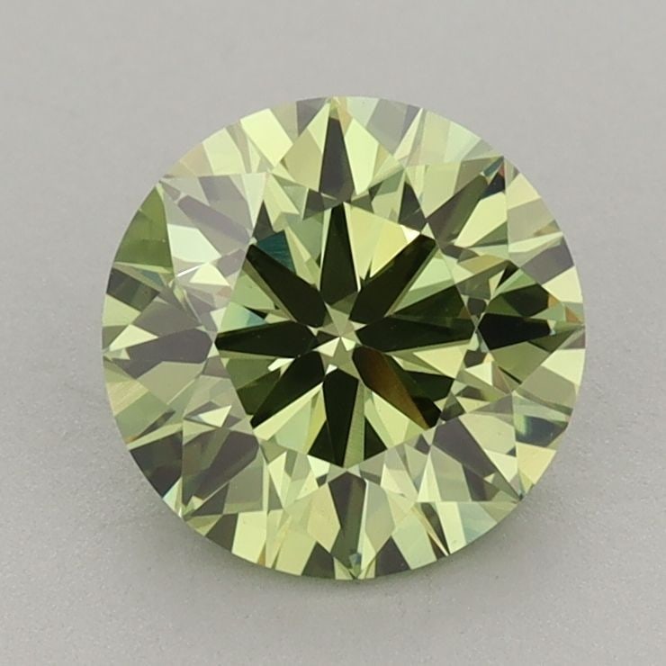 Loose Diamond - ROUND 1.57ct Fancy Vivid Green VS1: Loose Diamond - ROUND 1.57ct Fancy Vivid Green VS1 Source: This is a real non-mined Diamond that has been grown in a lab Shape: ROUND Carats: 1.57 Color: Fancy Vivid Green Certification: IGI Video: