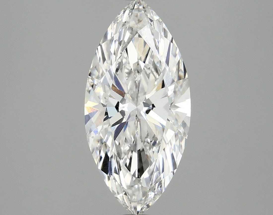 Loose Diamond - MARQUISE 2.1ct E VVS2: Loose Diamond - MARQUISE 2.1ct E VVS2 Source: This is a real non-mined Diamond that has been grown in a lab Shape: MARQUISE Carats: 2.1 Color: E Clarity: VVS2 Certification: IGI Condition: Pre-Owned P