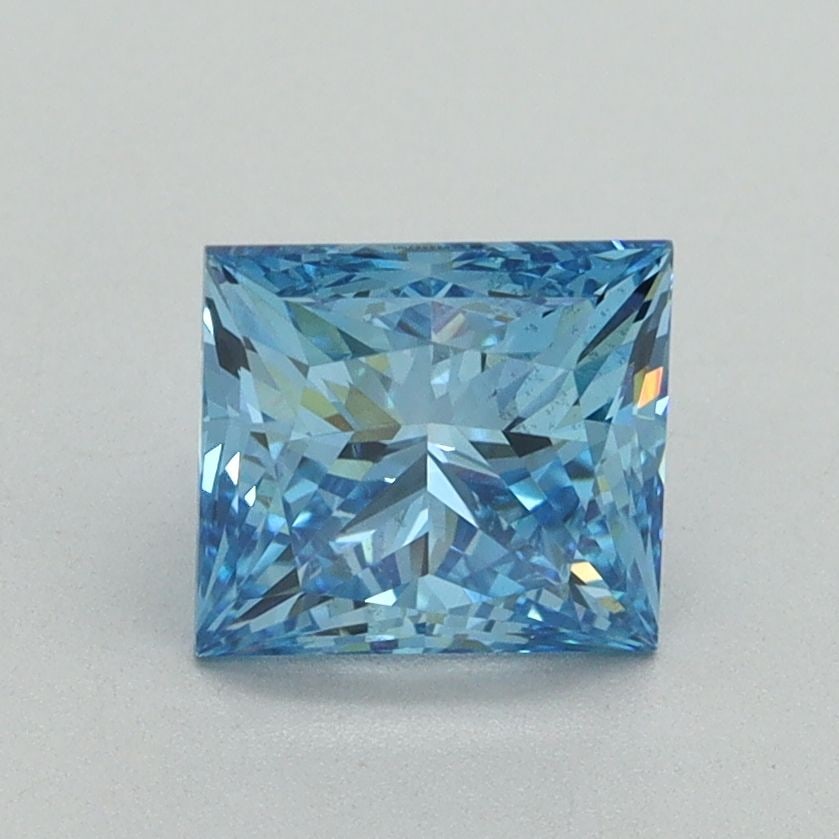 Loose Diamond - PRINCESS 1.51ct Fancy Vivid Blue VS2: Loose Diamond - PRINCESS 1.51ct Fancy Vivid Blue VS2 Source: This is a real non-mined Diamond that has been grown in a lab Shape: PRINCESS Carats: 1.51 Color: Fancy Vivid Blue Certification: IGI