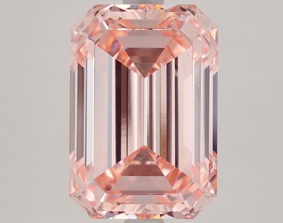 Loose Diamond - EMERALD 5.1ct Fancy Intense Pink VS1: Loose Diamond - EMERALD 5.1ct Fancy Intense Pink VS1 Source: This is a real non-mined Diamond that has been grown in a lab Shape: EMERALD Carats: 5.1 Color: Fancy Intense Pink Certification: IGI Video