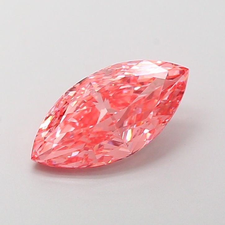 Loose Diamond - MARQUISE 2.78ct Fancy Vivid Pink VS1: Loose Diamond - MARQUISE 2.78ct Fancy Vivid Pink VS1 Source: This is a real non-mined Diamond that has been grown in a lab Shape: MARQUISE Carats: 2.78 Color: Fancy Vivid Pink Certification: IGI Video
