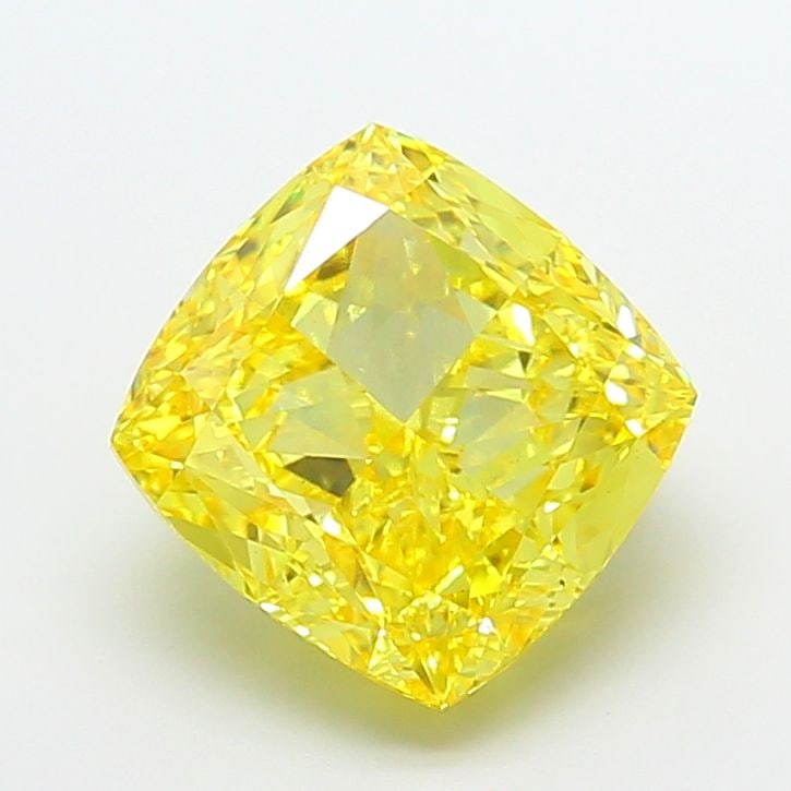 Loose Diamond - CUSHION MODIFIED 7.0ct Fancy Vivid Yellow VS1: Loose Diamond - CUSHION MODIFIED 7.0ct Fancy Vivid Yellow VS1 Source: This is a real non-mined Diamond that has been grown in a lab Shape: CUSHION MODIFIED Carats: 7.0 Color: Fancy Vivid Yellow